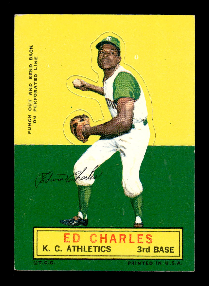 1964 Topps Stand-Ups Ed Charles Kansas City Athletics EX HOF10010578