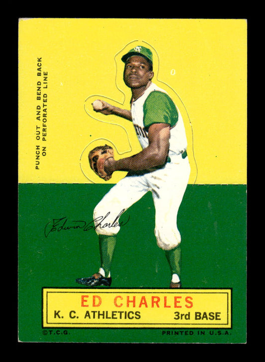 1964 Topps Stand-Ups Ed Charles Kansas City Athletics EX HOF10010578