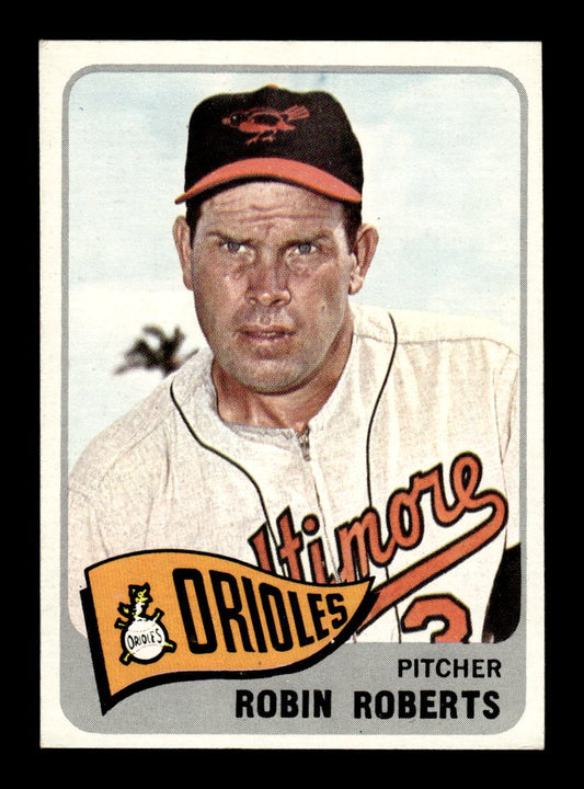 1965 Topps #15 Robin Roberts Baltimore Orioles EX HOF10010618
