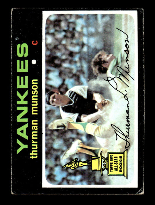 1971 Topps #5 Thurman Munson New York Yankees VG HOF10010637
