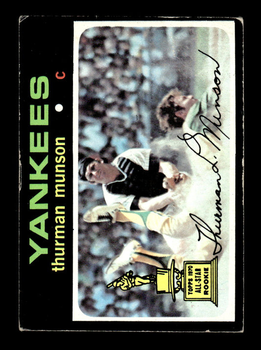 1971 Topps #5 Thurman Munson New York Yankees VG HOF10010638