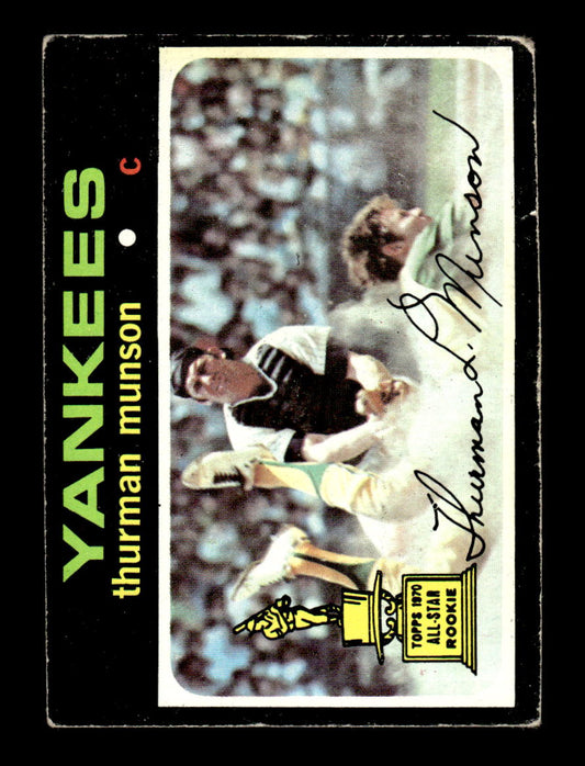 1971 Topps #5 Thurman Munson New York Yankees VG HOF10010639