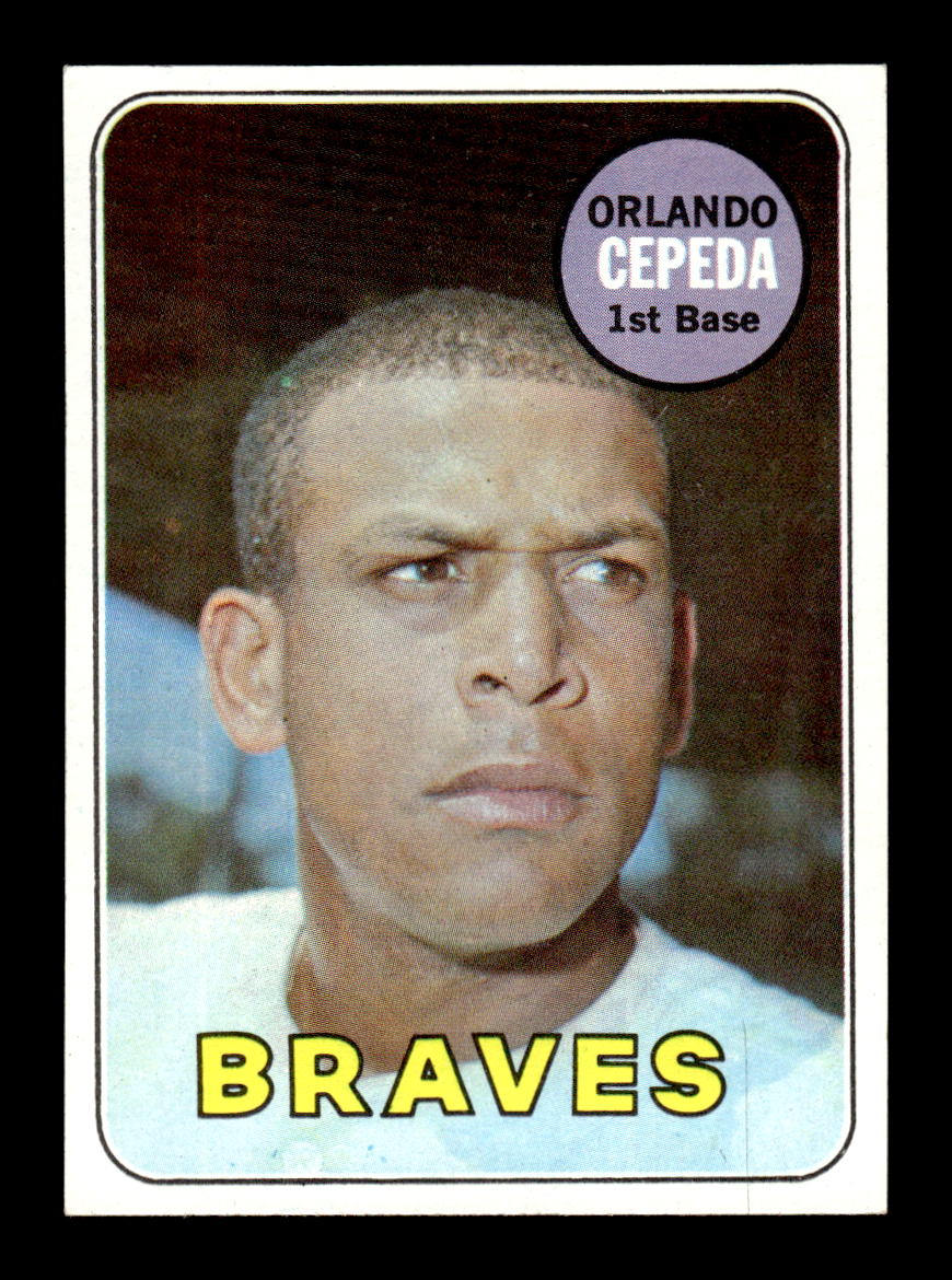 1969 Topps #385 Orlando Cepeda Atlanta Braves EX HOF10010644