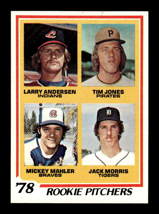 1978 Topps #703 1978 Rookie Pitchers Jack Morris RC EX HOF10010656