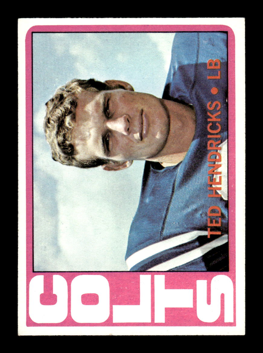 1972 Topps #93 Ted Hendricks Baltimore Colts NMT HOF10010660