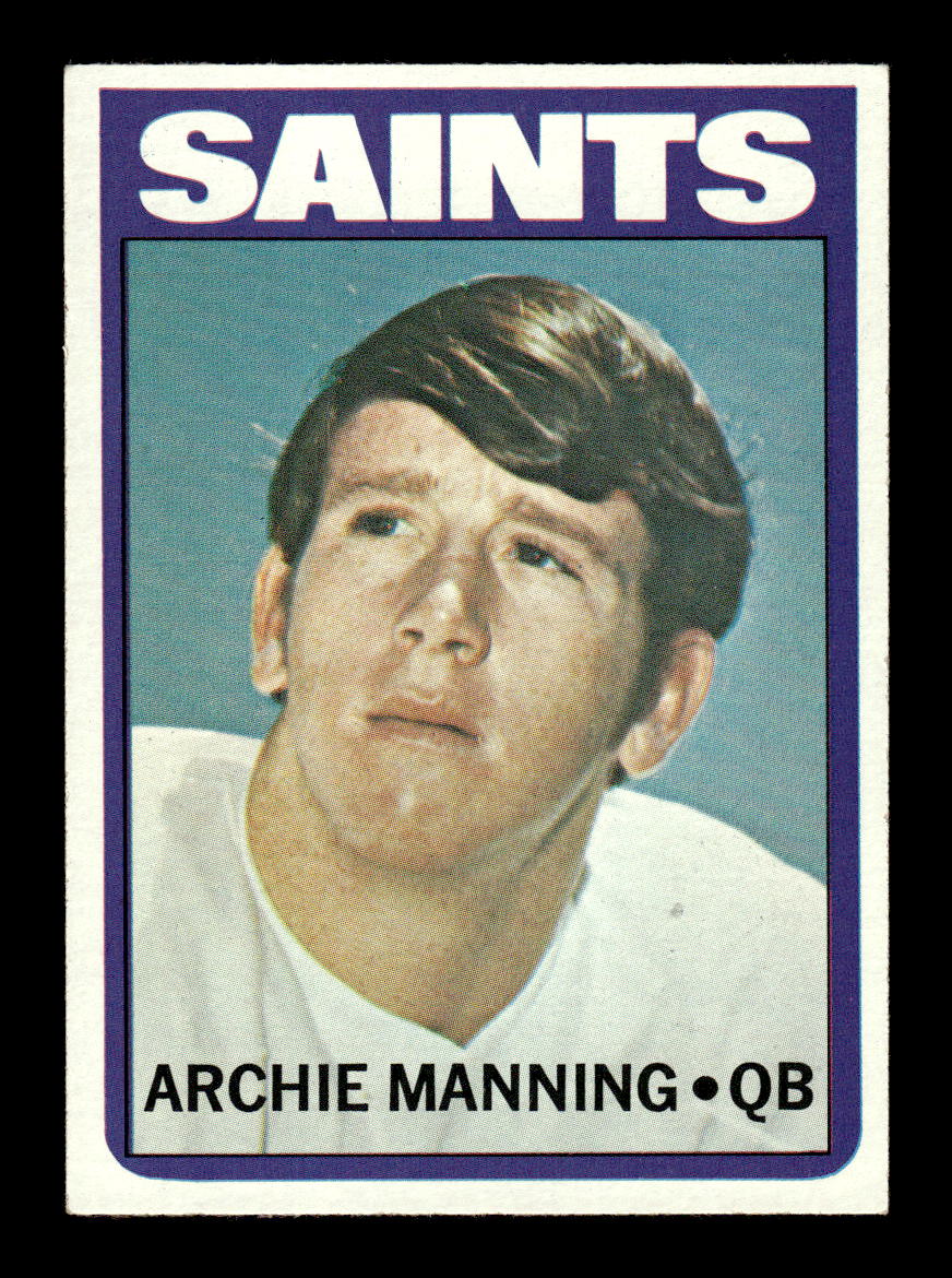 1972 Topps #55 Archie Manning New Orleans Saints EXMT HOF10010661