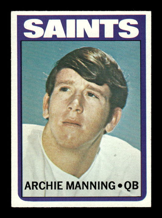 1972 Topps #55 Archie Manning New Orleans Saints EXMT HOF10010661