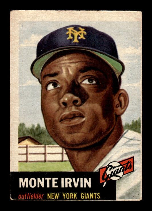 1953 Topps #62 Monte Irvin New York Giants VG HOF10010700