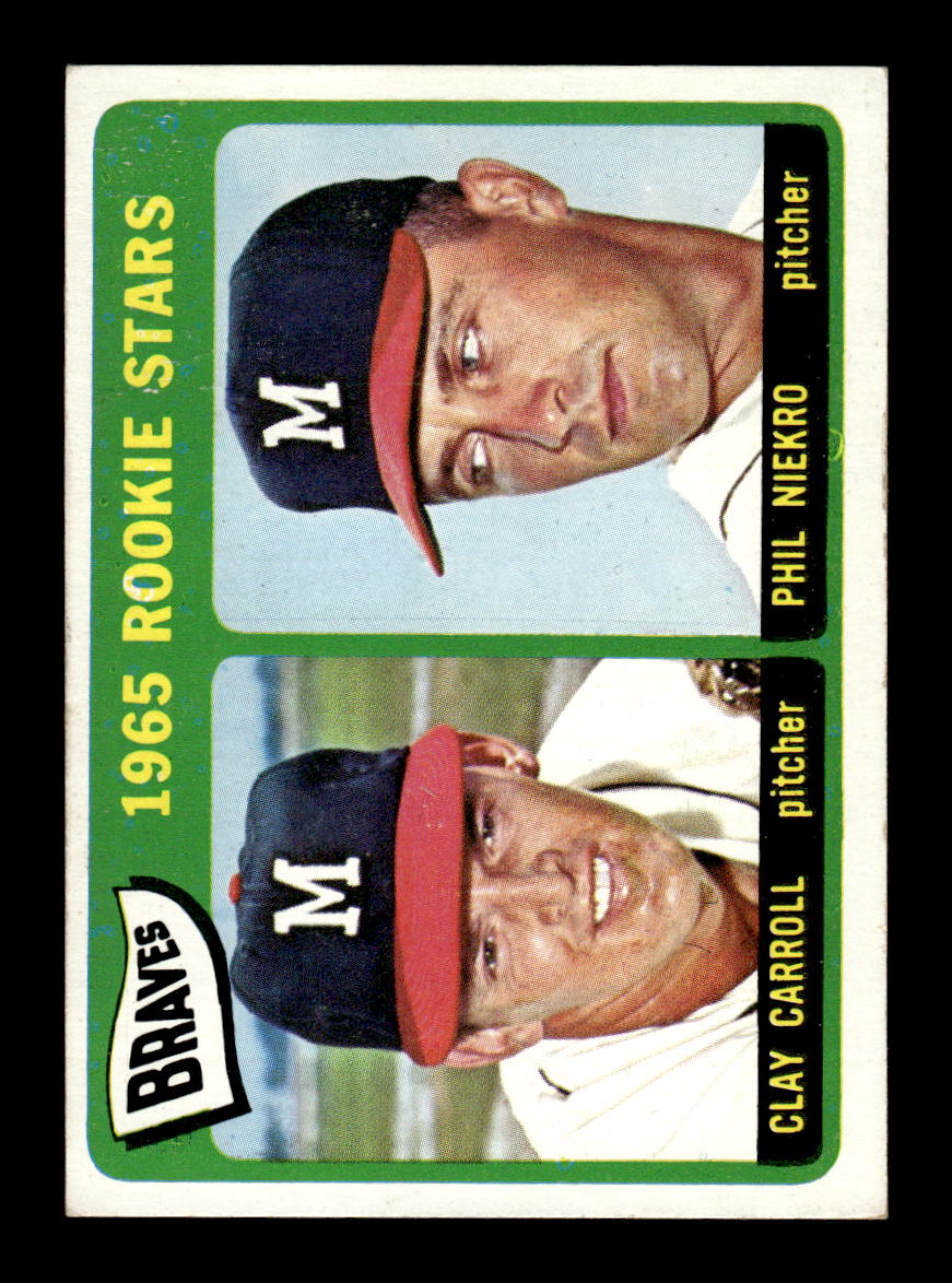 1965 Topps #461 Phil Niekro Milwaukee Braves RC EX HOF10010713