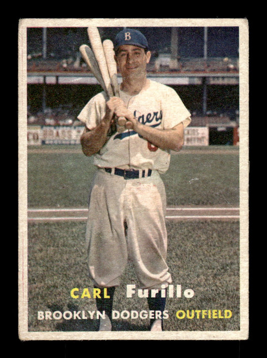 1957 Topps #45 Carl Furillo Brooklyn Dodgers VG HOF10010715