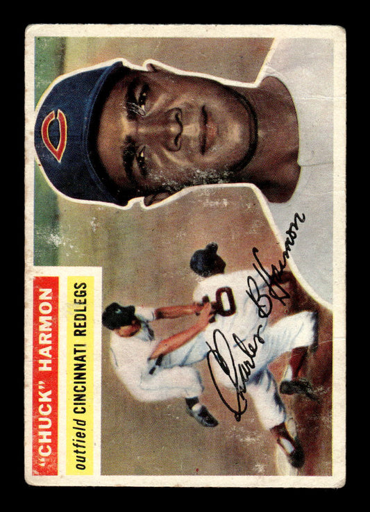 1956 Topps #308 Chuck Harmon Cincinnati Redlegs G/VG HOF10010722