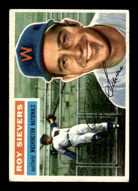 1956 Topps #75a Roy Sievers Washington Senators VG HOF10010729