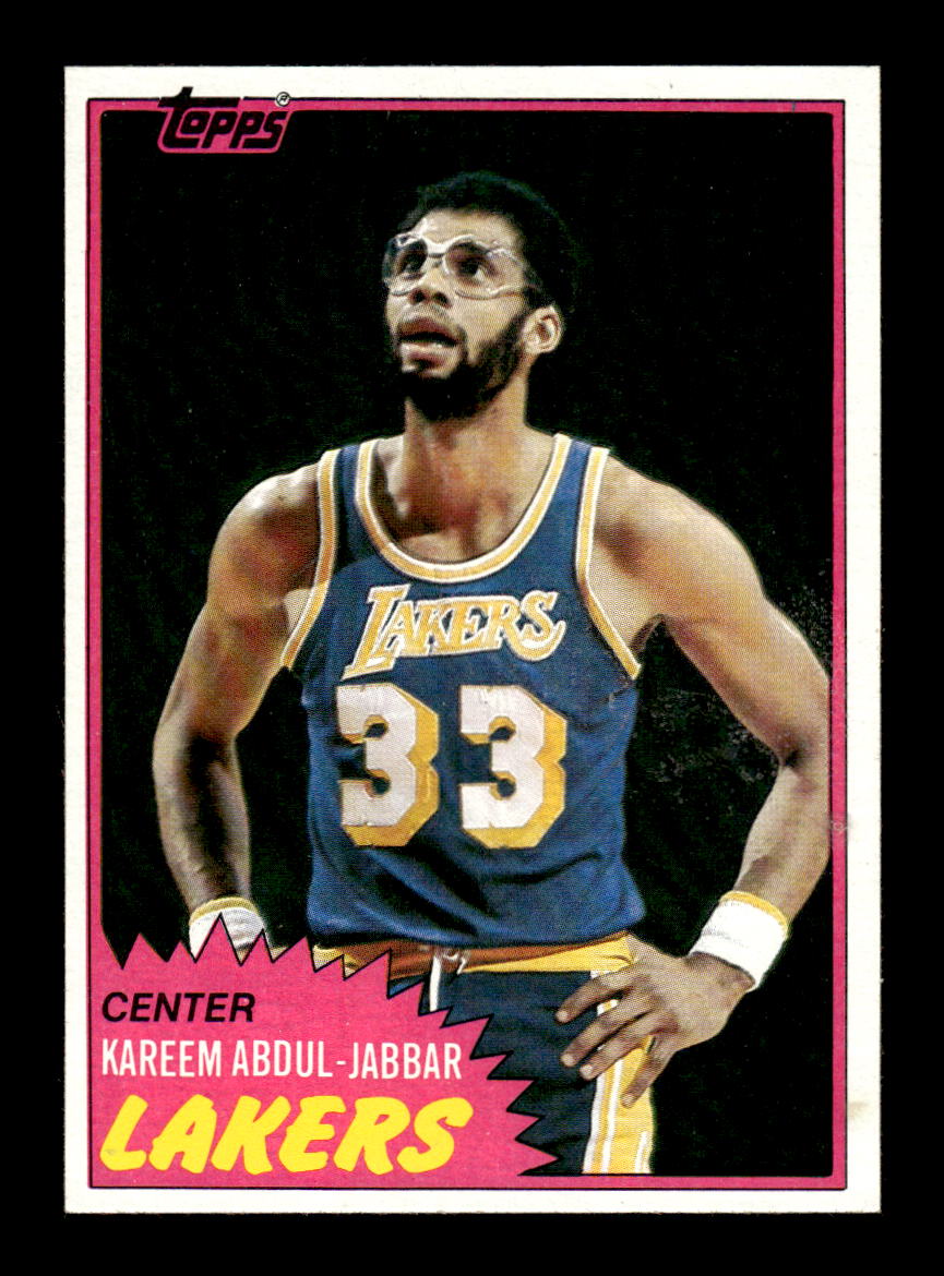 1981-82 Topps #20 Kareem Abdul-Jabbar Los Angeles Lakers EX HOF10010738