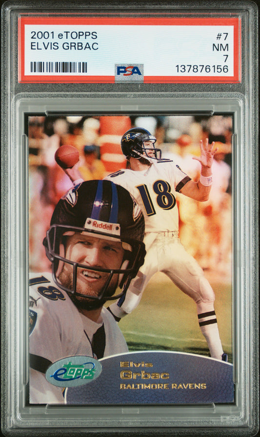2001 Etopps #7 Elvis Grbac 230 Print run PSA 7 SN 137876156