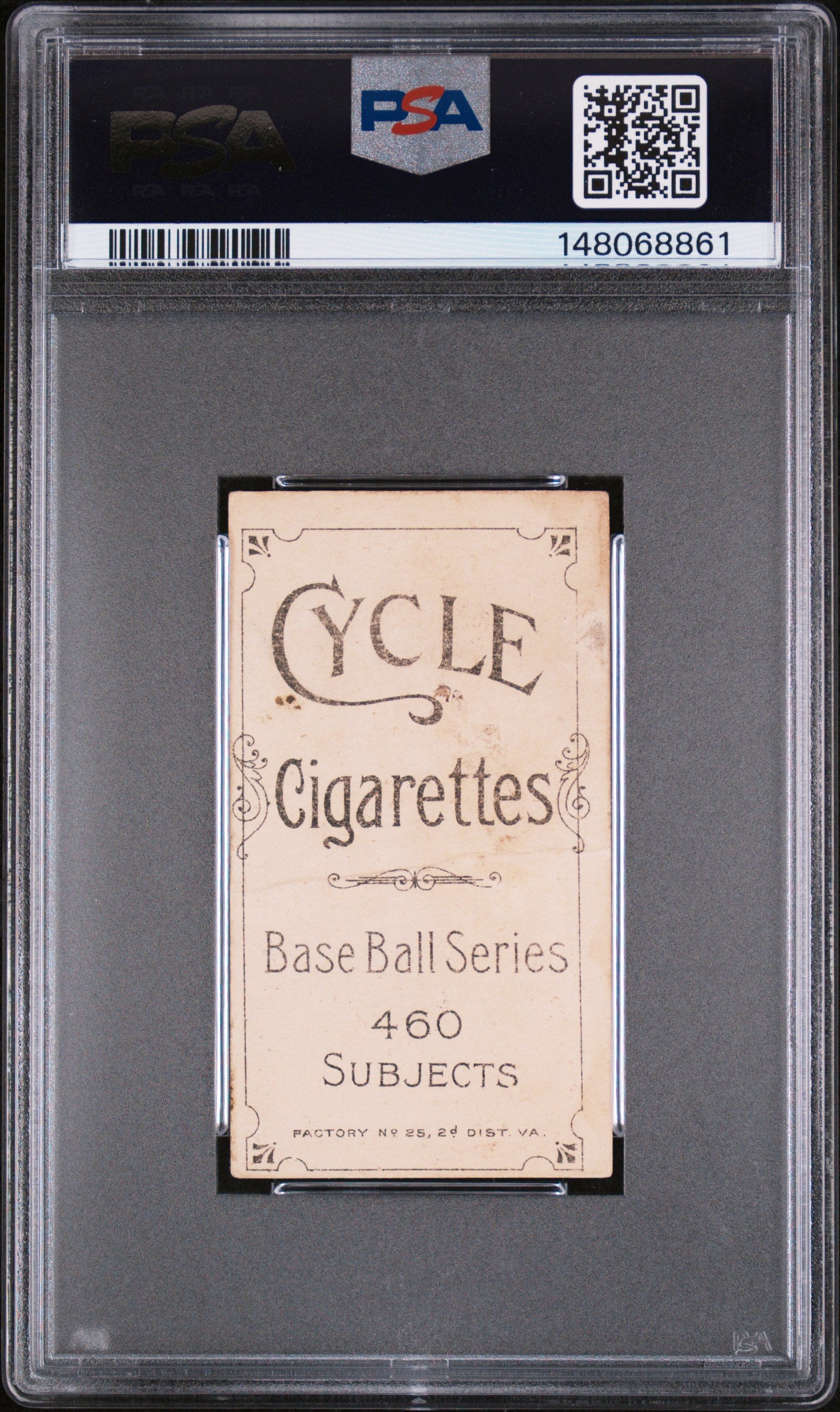 1909-11 T206 Cycle 460 # Nap Lajoie With Bat PSA 1 SN 148068861