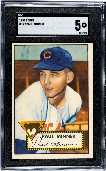 1952 Topps #127 Paul Minner SGC 5 SN 0849874