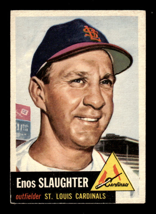 1953 Topps #41 Enos Slaughter St. Louis Cardinals G/VG HOF10010815