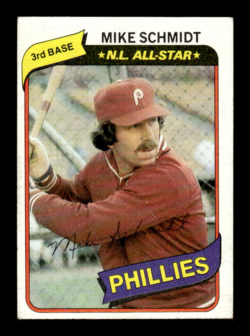 1980 Topps #270 Mike Schmidt Philadelphia Phillies VGEX HOF10010825