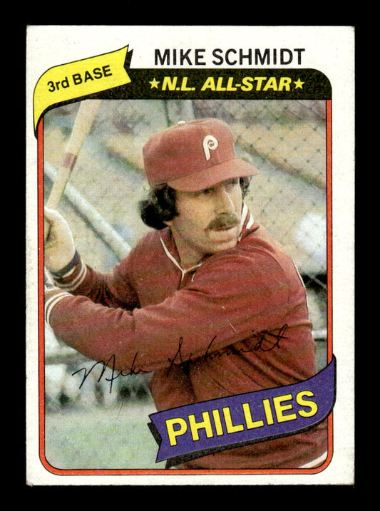 1980 Topps #270 Mike Schmidt Philadelphia Phillies VGEX HOF10010825