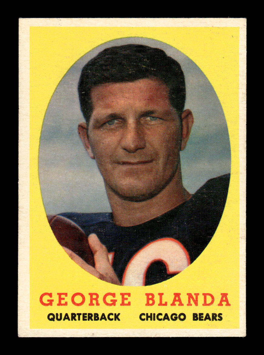 1958 Topps #129 George Blanda Chicago Bears VGEX HOF10010829