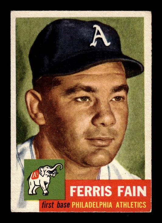 1953 Topps #24 Ferris Fain Philadelphia Athletics EX HOF10010847