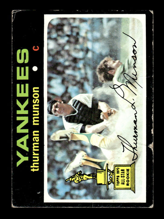 1971 Topps #5 Thurman Munson New York Yankees VGEX HOF10010848