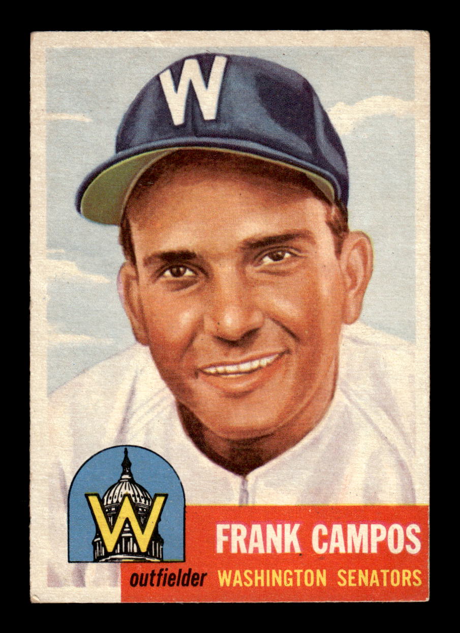 1953 Topps #51 Frank Campos Washington Senators EX HOF10010849