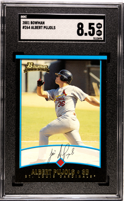 2001 Bowman #264 Albert Pujols SGC 8.5 SN 3112694