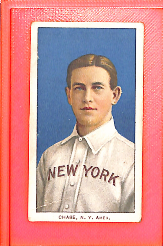 1909-11 T206 Hal Chase Blue Portrait SC 350 G/VG HOF10010886