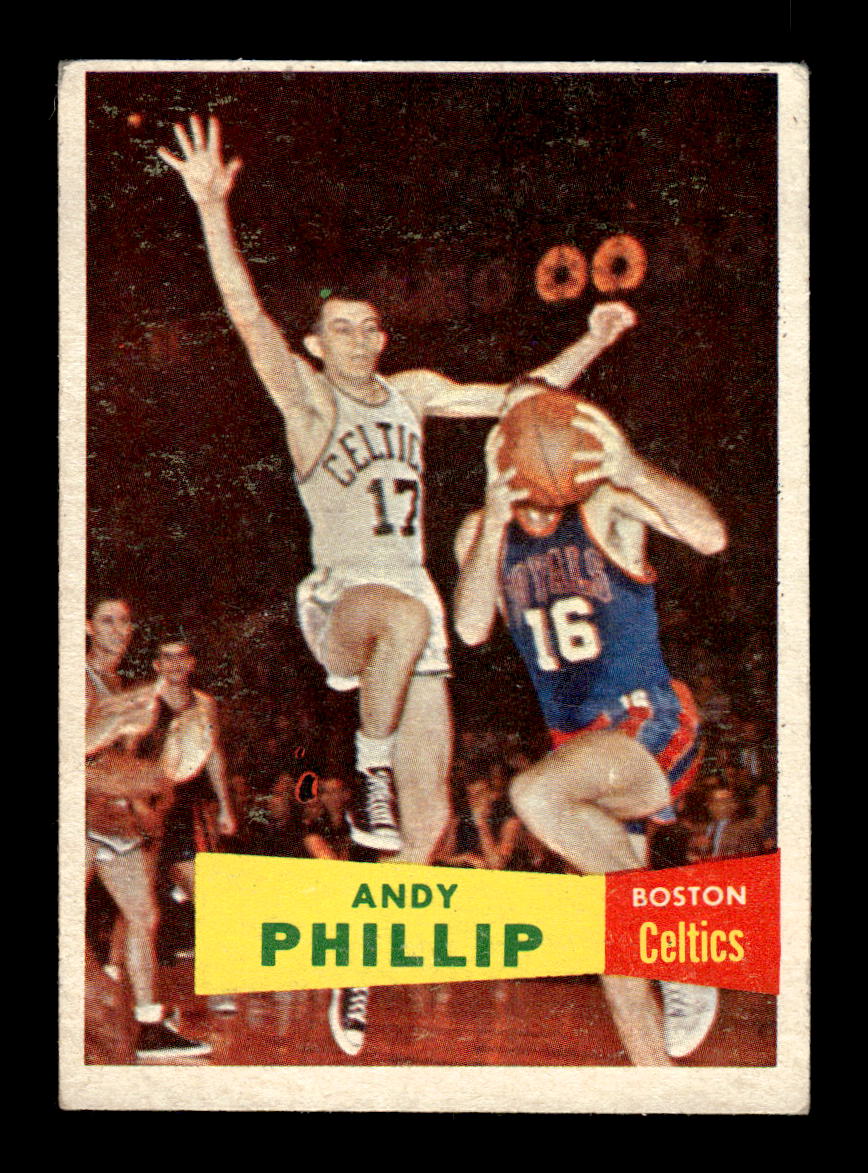1957-58 Topps #75 Andy Phillip Boston Celtics VGEX HOF10010894
