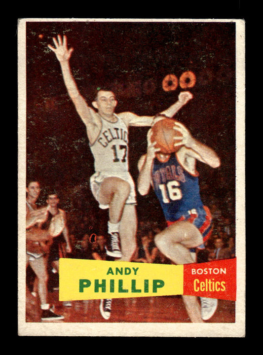 1957-58 Topps #75 Andy Phillip Boston Celtics VGEX HOF10010894