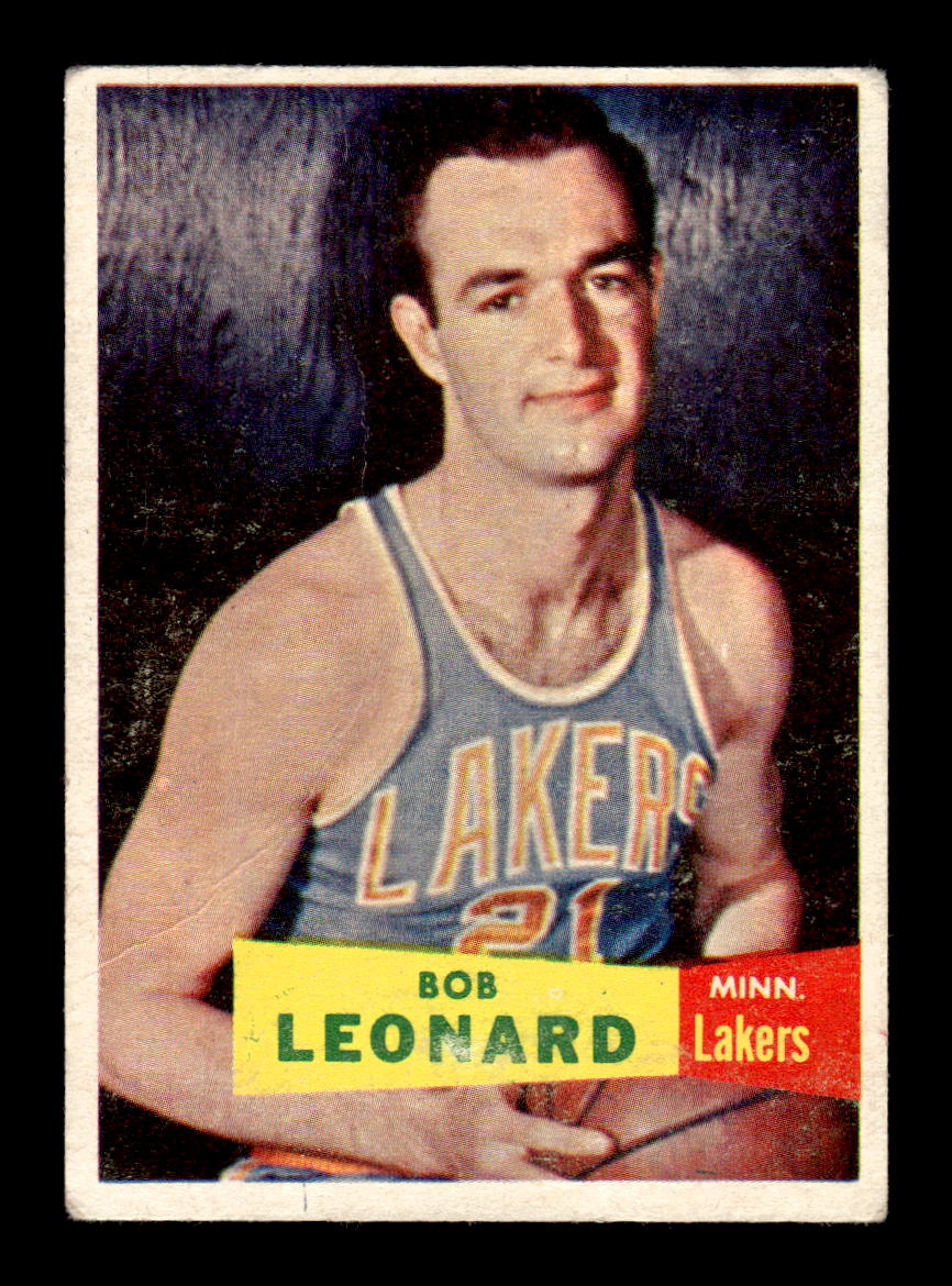 1957-58 Topps #74 Bob Leonard Minneapolis Lakers G/VG HOF10010895