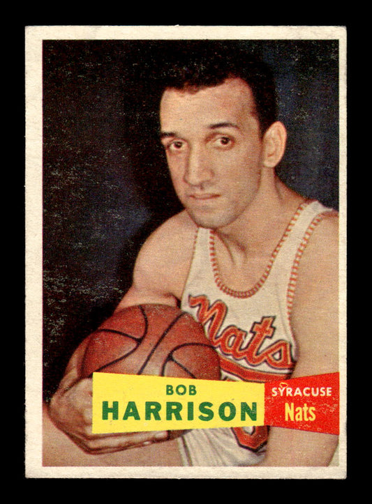 1957-58 Topps #63 Bob Harrison Syracuse Nationals VGEX HOF10010897