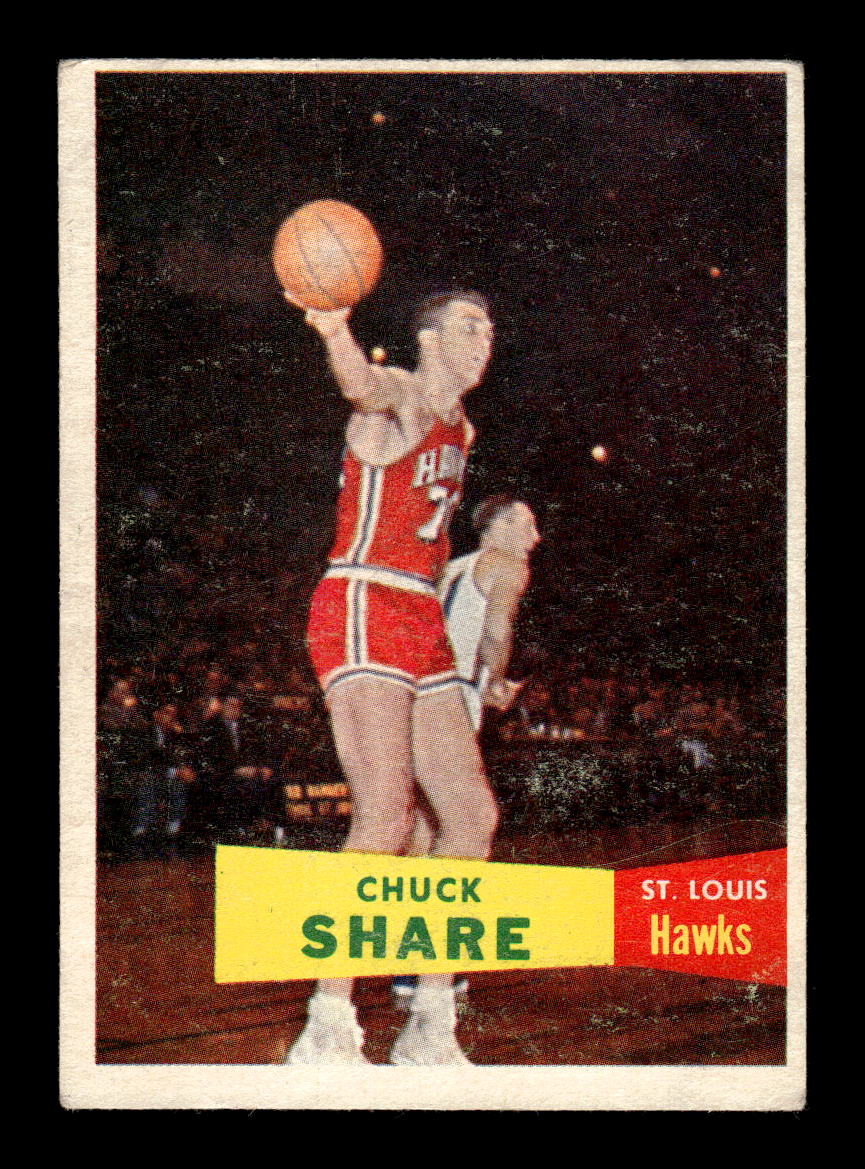 1957-58 Topps #61 Chuck Share St. Louis Hawks VG HOF10010898