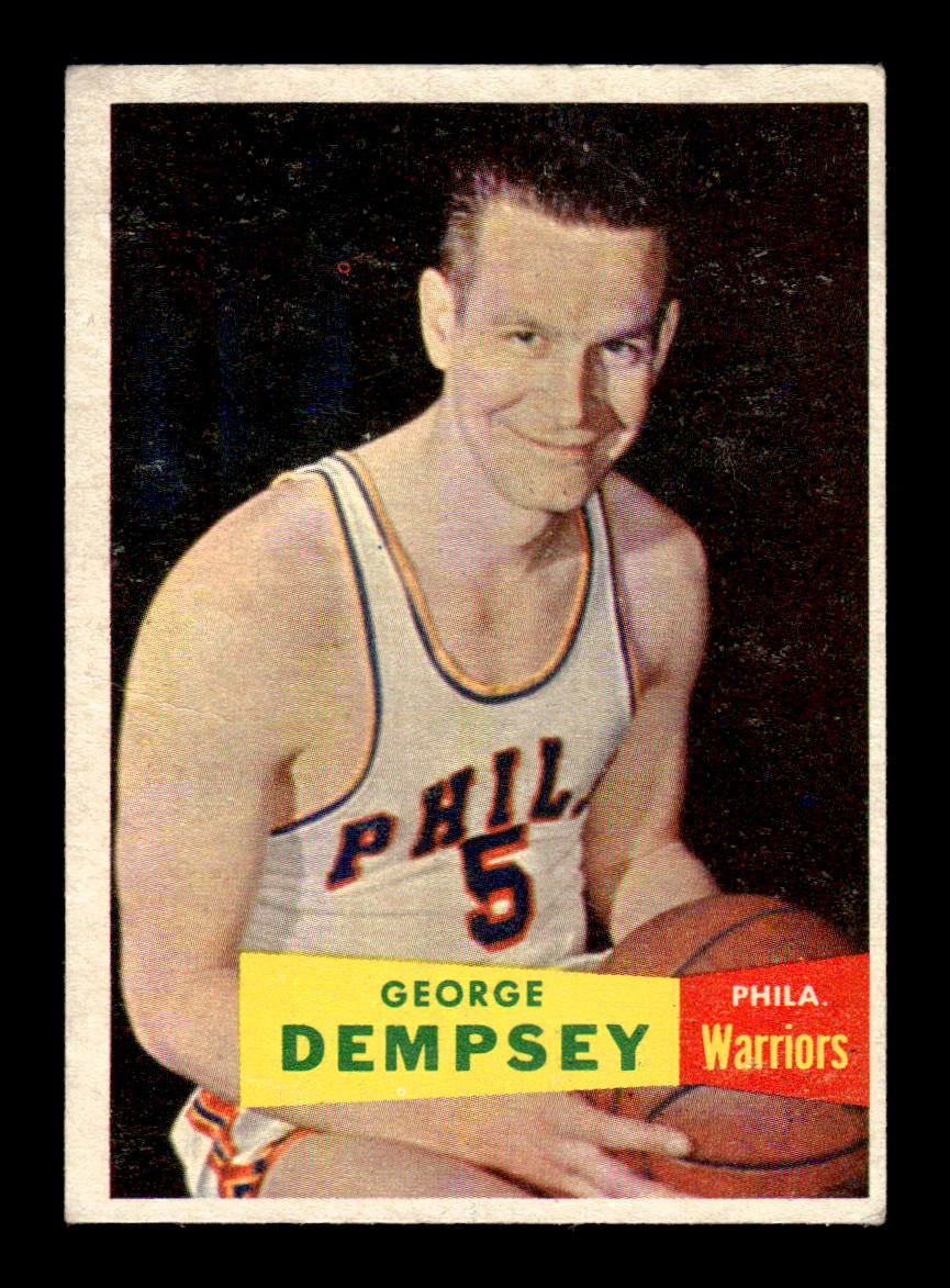 1957-58 Topps #60 George Dempsey Philadelphia Warriors VGEX HOF10010899