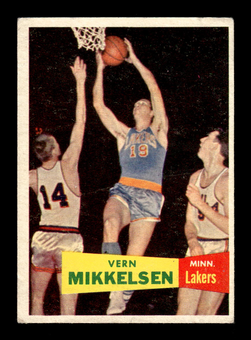 1957-58 Topps #28 Vern Mikkelsen Minneapolis Lakers VG HOF10010901