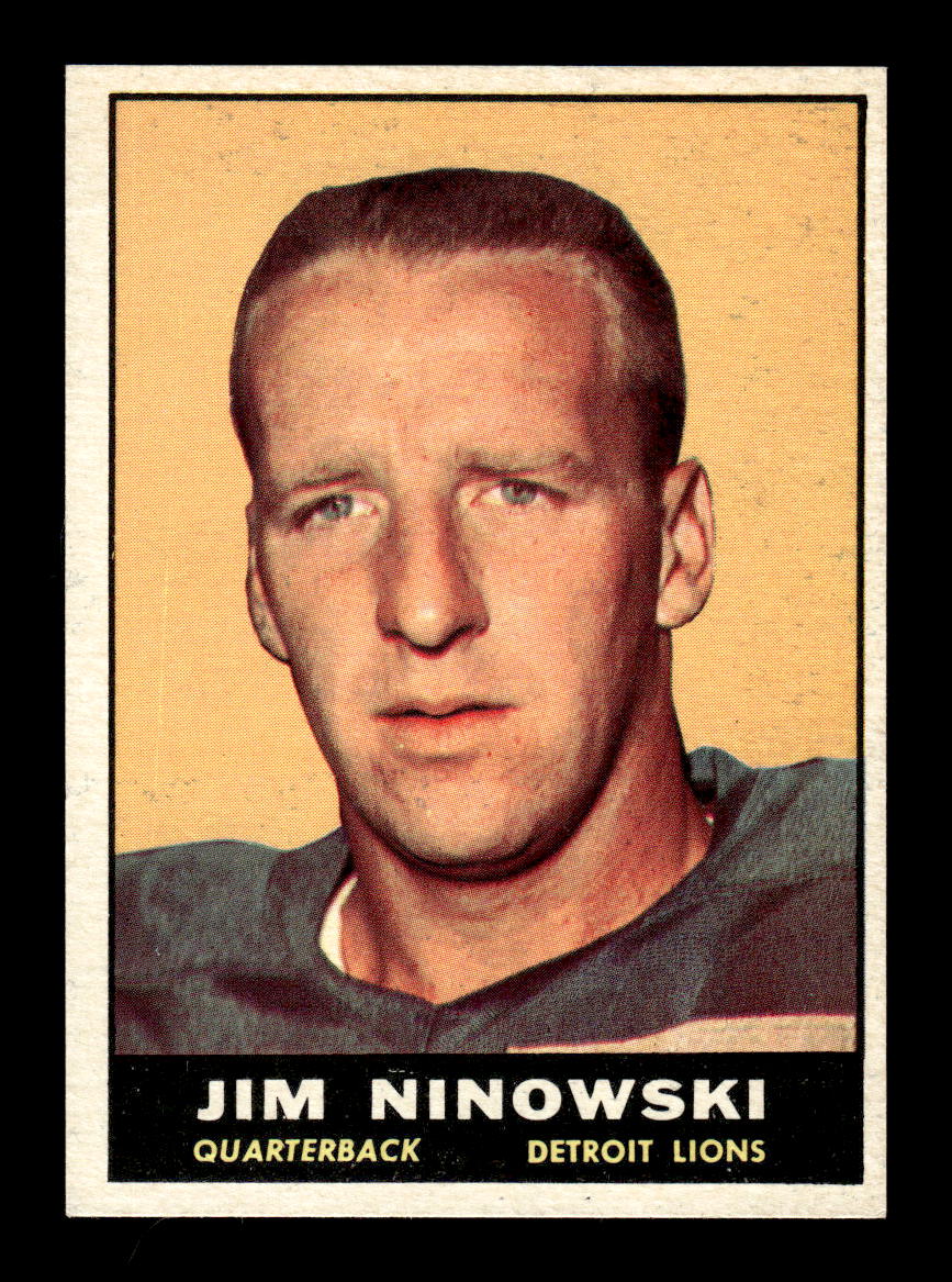 1961 Topps #29 Jim Ninowski Detroit Lions EXMT HOF10010905