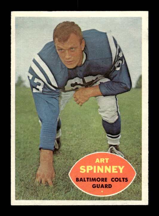 1960 Topps #7 Art Spinney Baltimore Colts EX HOF10010908