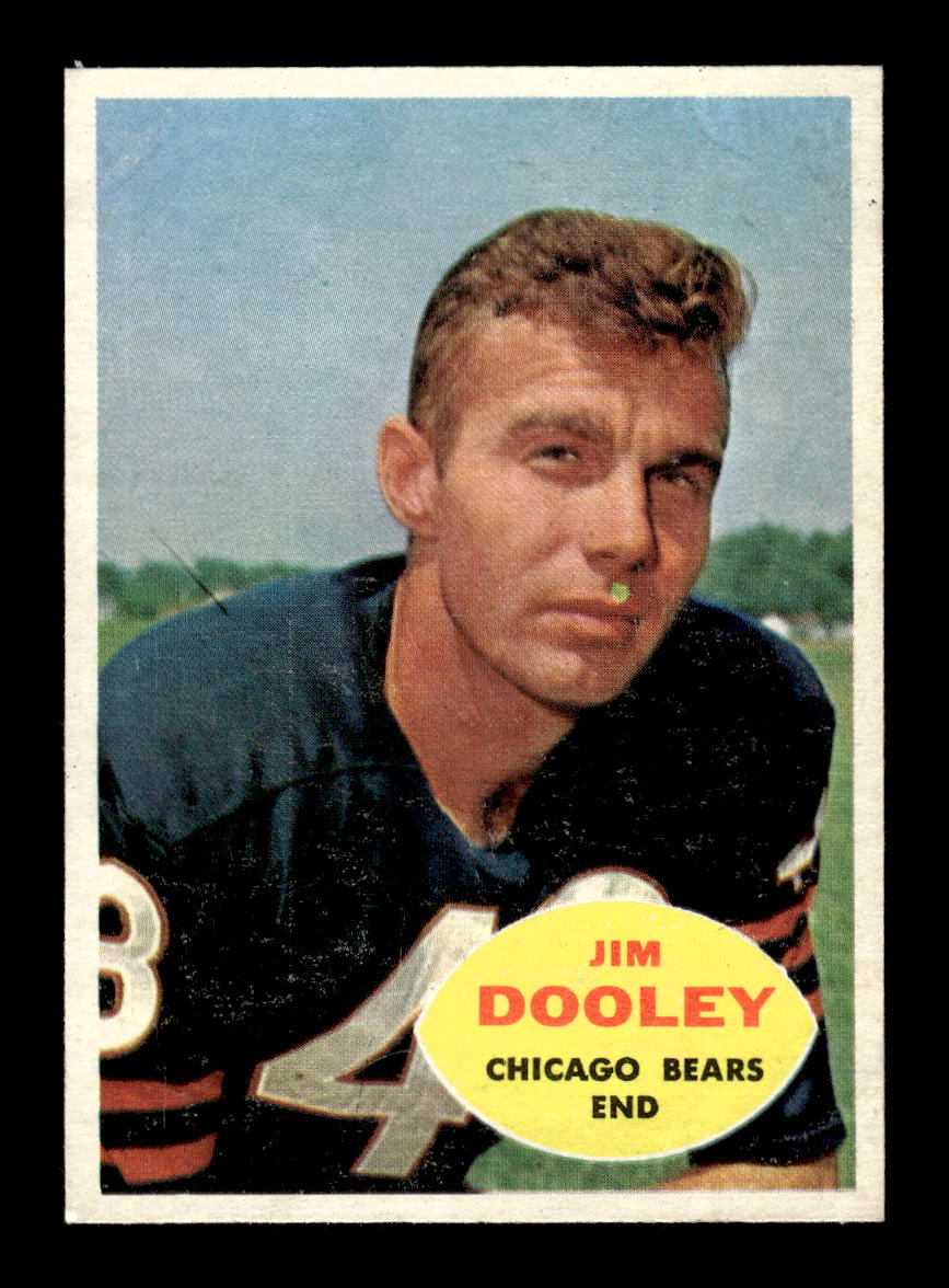1960 Topps #15 Jim Dooley Chicago Bears VGEX HOF10010911