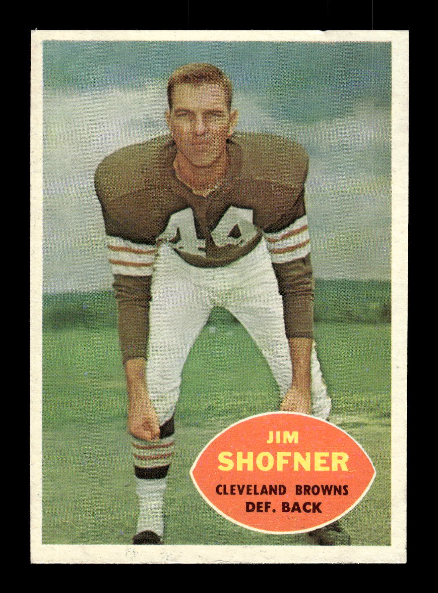 1960 Topps #29 Jim Shofner Cleveland Browns EX HOF10010916