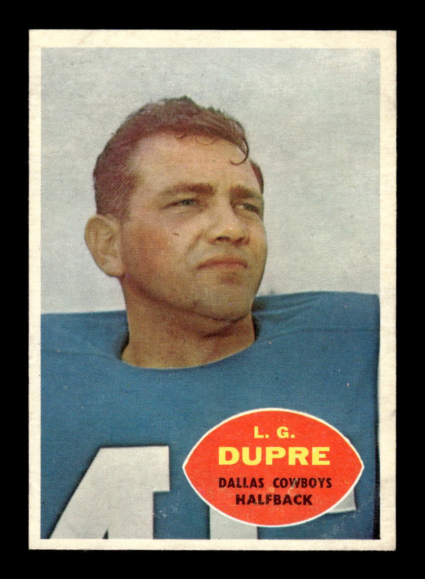 1960 Topps #35 L.G. Dupre Dallas Cowboys VGEX HOF10010919