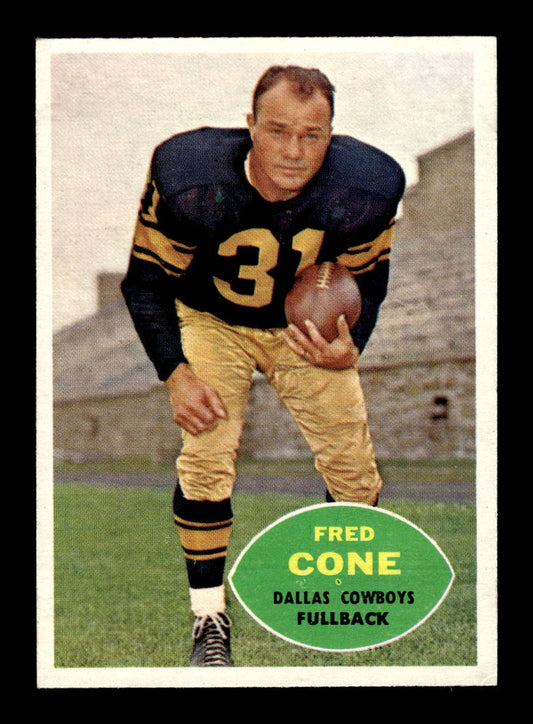 1960 Topps #34 Fred Cone Dallas Cowboys VGEX HOF10010922