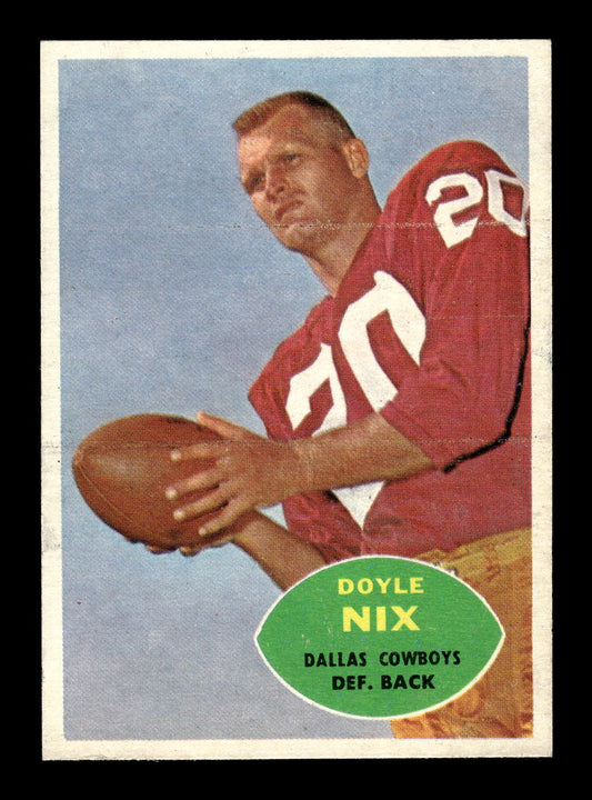 1960 Topps #39 Doyle Nix Dallas Cowboys VGEX HOF10010925