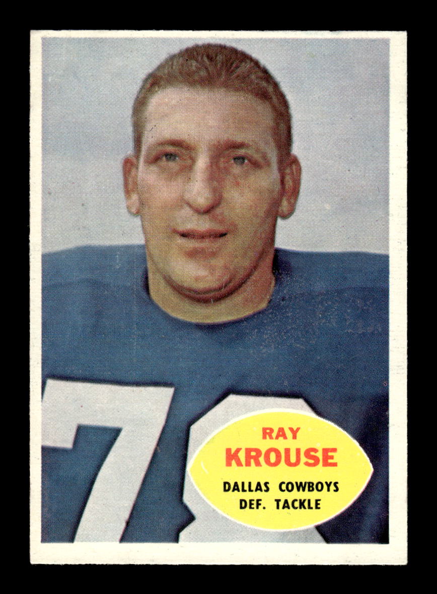 1960 Topps #40 Ray Krouse Dallas Cowboys VGEX HOF10010926