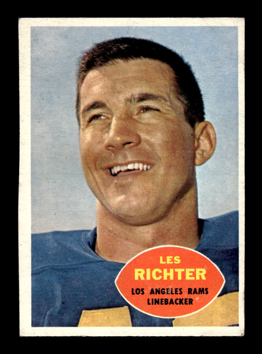 1960 Topps #68 Les Richter Los Angeles Rams VGEX HOF10010934