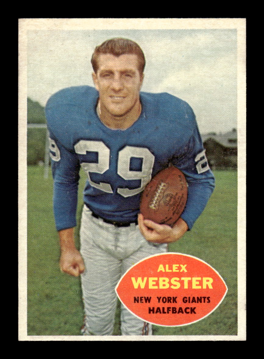 1960 Topps #75 Alex Webster New York Giants VGEX HOF10010938
