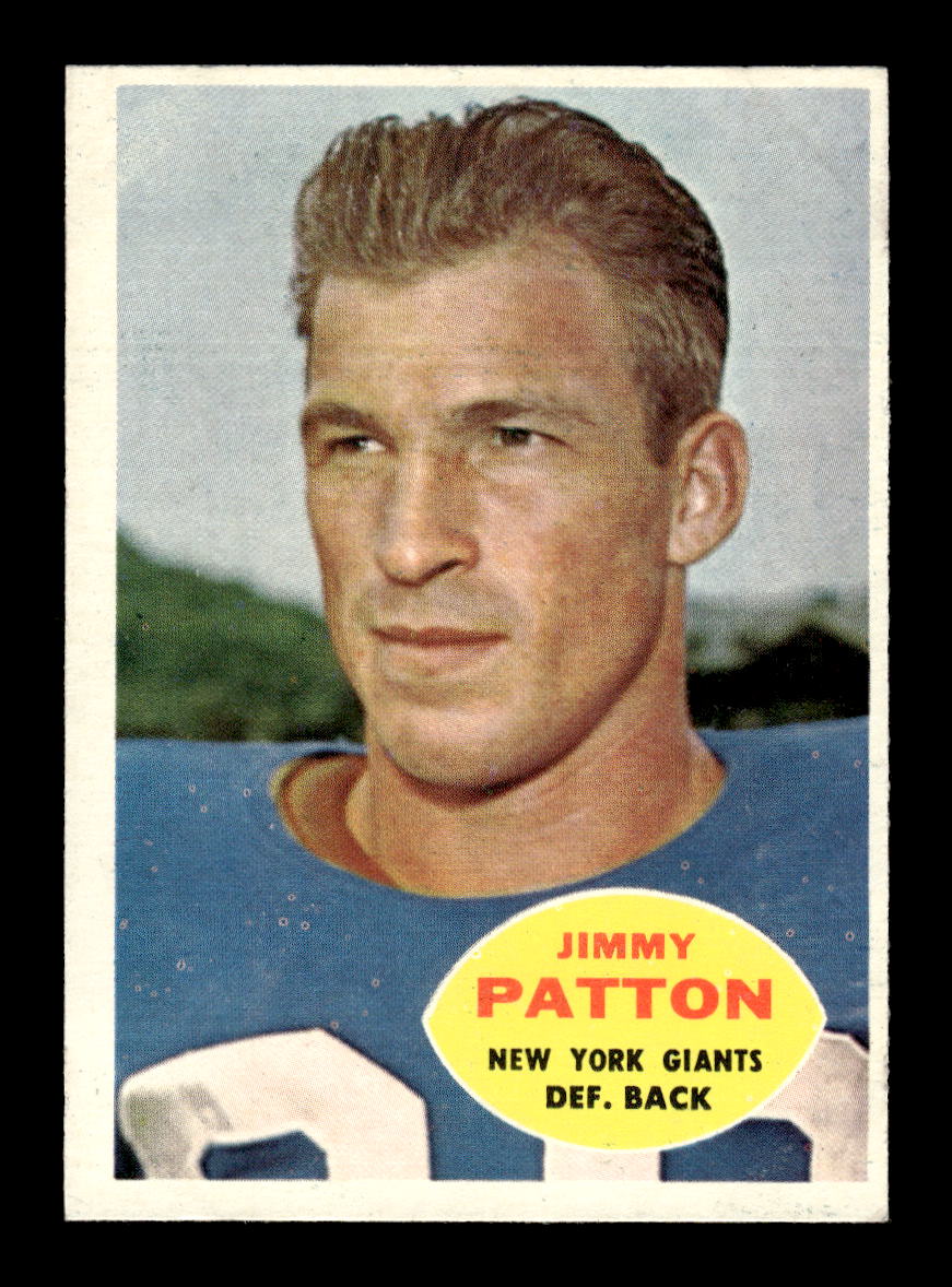 1960 Topps #79 Jimmy Patton New York Giants VGEX HOF10010939
