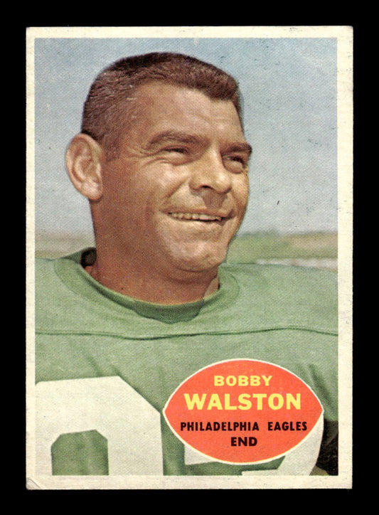 1960 Topps #86 Bobby Walston Philadelphia Eagles VGEX HOF10010942
