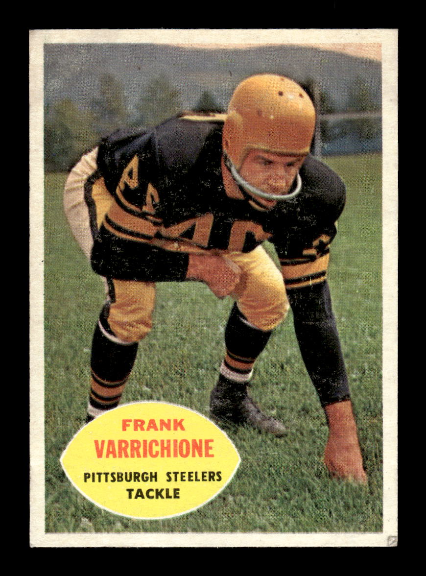 1960 Topps #97 Frank Varrichione Pittsburgh Steelers VGEX HOF10010946