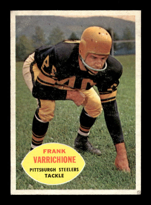 1960 Topps #97 Frank Varrichione Pittsburgh Steelers VGEX HOF10010946
